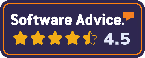 a 4.5 star core badge of Software Advice